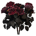 Artificial Rose Graveyard/Cemetery Haunted House Porch Decor 14"Tall