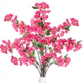 Artificial Cherry Blossom Flowers 3 Pcs Faux Cherry Blossom Stems Faux Silk C...